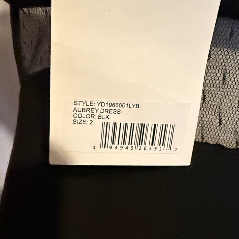 Likely Black Feather Trim Prom Dress - Picture 4 of 5
